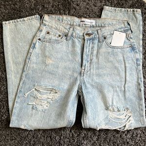 Zara Ripped Baggy Jean